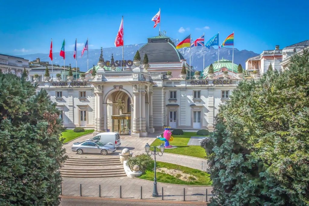 vue du casino depuis la terrasse