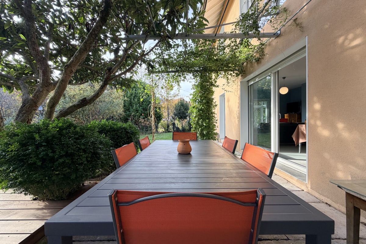 T3 rez-de-jardin vue de la terrasse